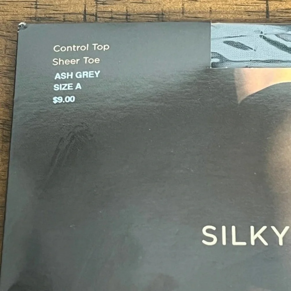 TALBOTS Silky Sheer Control Top‎ Pantyhose Size A Ash Grey Vintage Discontinued